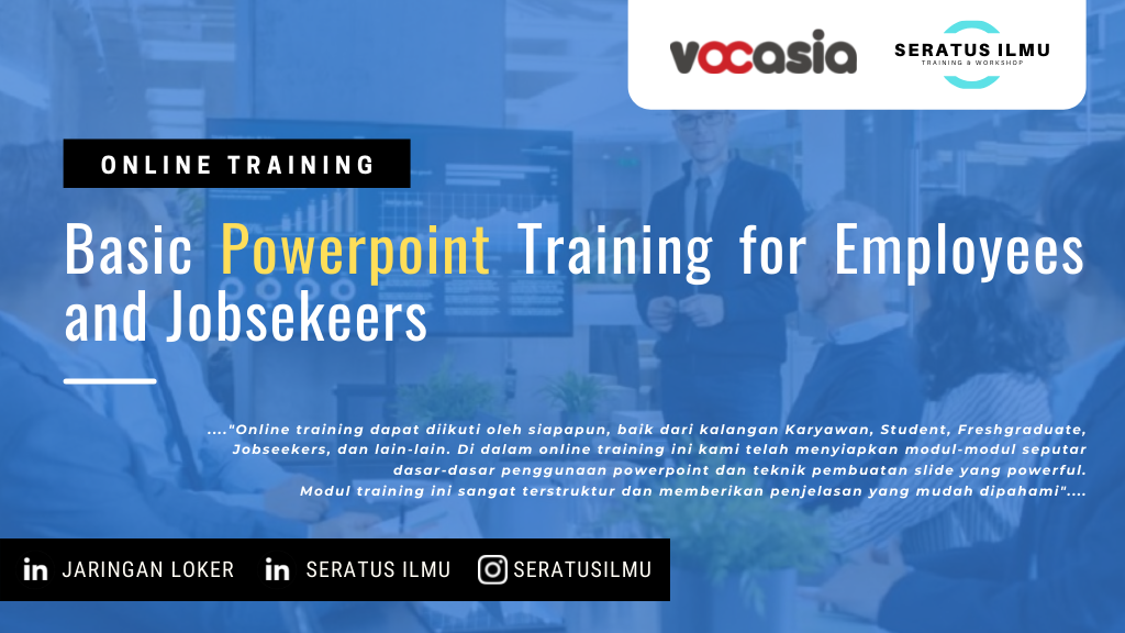 Basic Powerpoint Training for Employees and Jobseekers