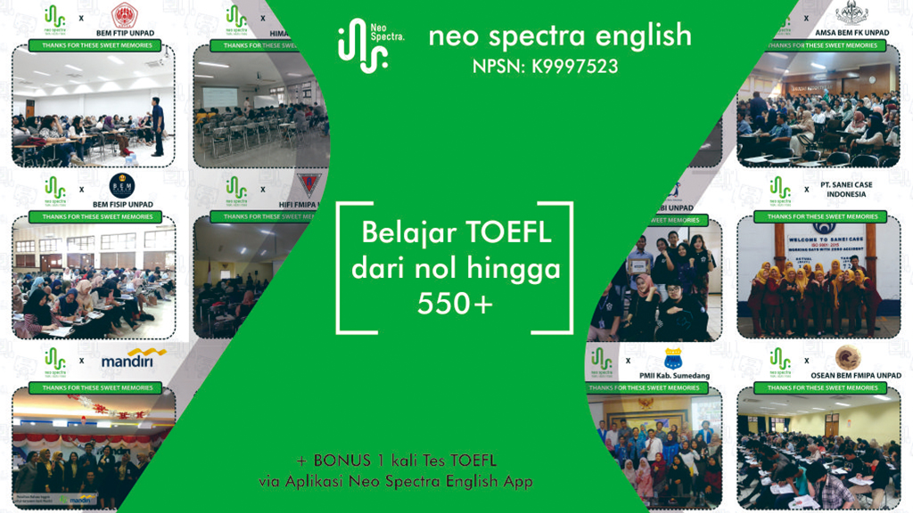 Belajar TOEFL PBT dari nol hingga 550+